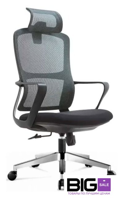 Офисное кресло SitUp Point Black Chrome (сетка Black/Black) - Изображение №1 — Интернет магазин BigSale