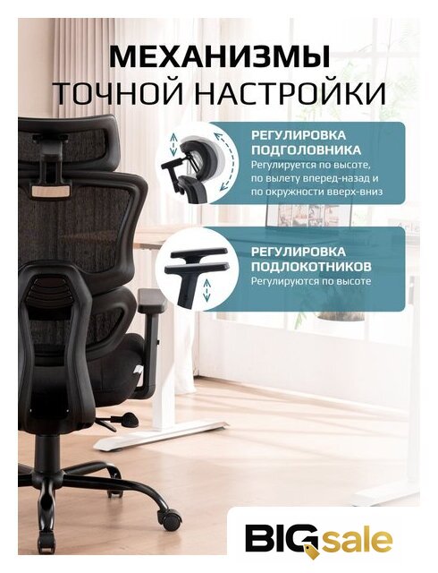 Офисное кресло Evolution ZenFoam Black (черный) - Изображение №10 — Интернет магазин BigSale