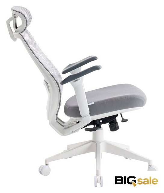 Офисное кресло Evolution HybridFlex White (серый) - Изображение №5 — Интернет магазин BigSale
