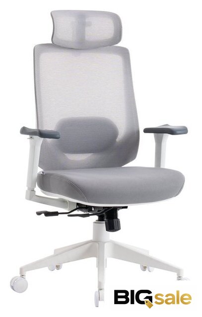 Офисное кресло Evolution HybridFlex White (серый) - Изображение №2 — Интернет магазин BigSale