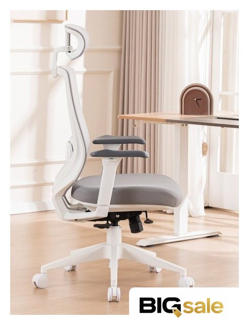 Офисное кресло Evolution HybridFlex White (серый) - Изображение №7 — Интернет магазин BigSale