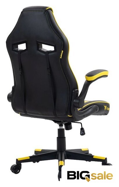 Игровое (геймерское) кресло FLOKY Asgard Yellow-Black (желтый/черный) - Изображение №7 — Интернет магазин BigSale