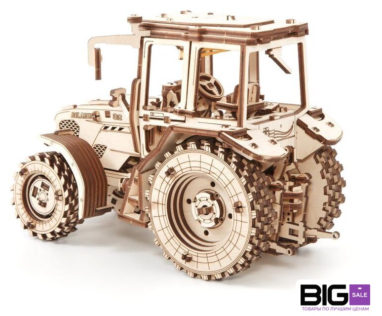 3Д-пазл Eco-Wood-Art Трактор Беларус-82 - Изображение №2 — Интернет магазин BigSale