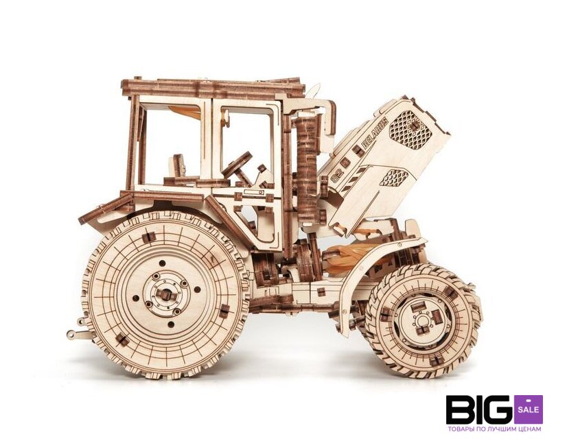 3Д-пазл Eco-Wood-Art Трактор Беларус-82 - Изображение №6 — Интернет магазин BigSale