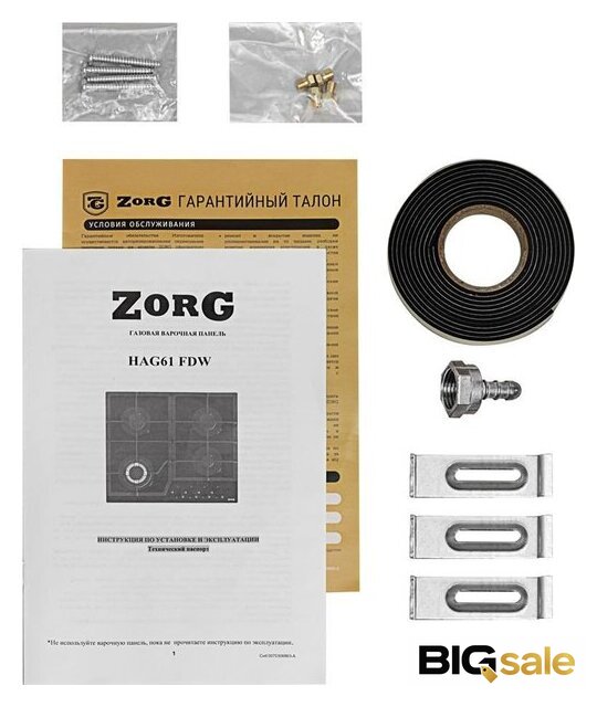 Варочная панель ZorG HAG61 FDW black - Изображение №8 — Интернет магазин BigSale