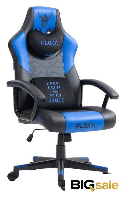 Игровое (геймерское) кресло FLOKY Huginn Blue (синий) - Изображение №1 — Интернет магазин BigSale
