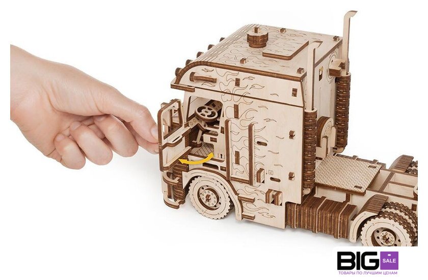 Сборная модель Eco-Wood-Art Тягач Король дорог - Изображение №9 — Интернет магазин BigSale