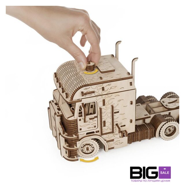 Сборная модель Eco-Wood-Art Тягач Король дорог - Изображение №8 — Интернет магазин BigSale