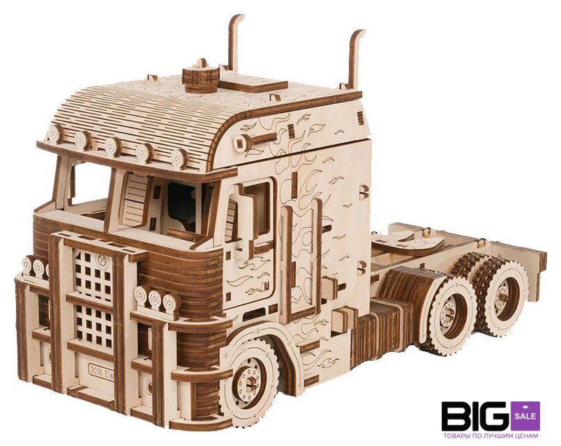 Сборная модель Eco-Wood-Art Тягач Король дорог - Изображение №1 — Интернет магазин BigSale