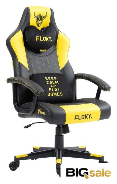 Игровое (геймерское) кресло FLOKY Huginn Yellow (желтый) - Изображение №1 — Интернет магазин BigSale