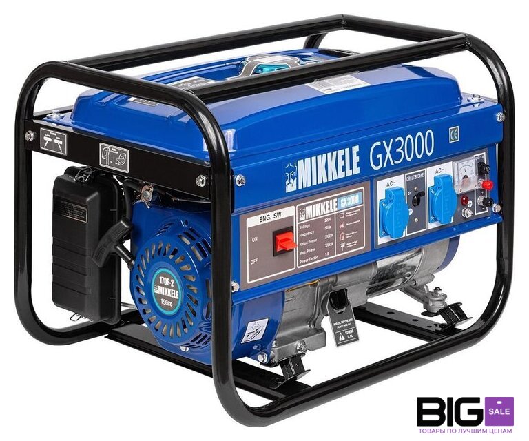 Бензиновый генератор Mikkele GX3000 - Изображение №1 — Интернет магазин BigSale