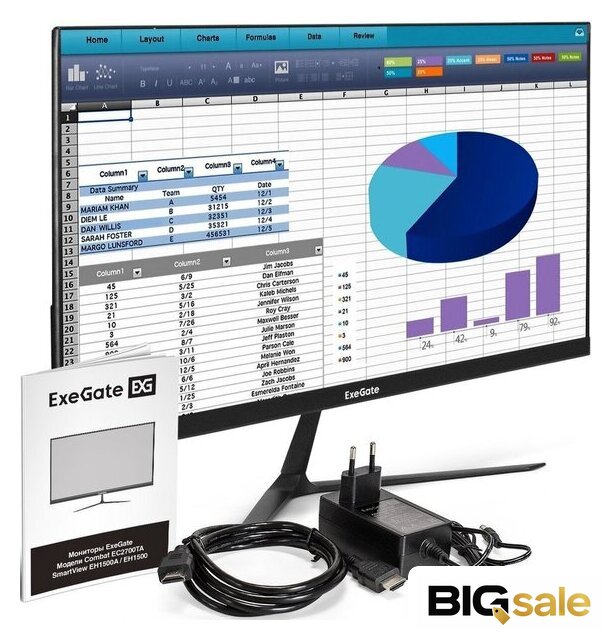 Монитор ExeGate SmartView EH1500 EX297309RUS - Изображение №5 — Интернет магазин BigSale