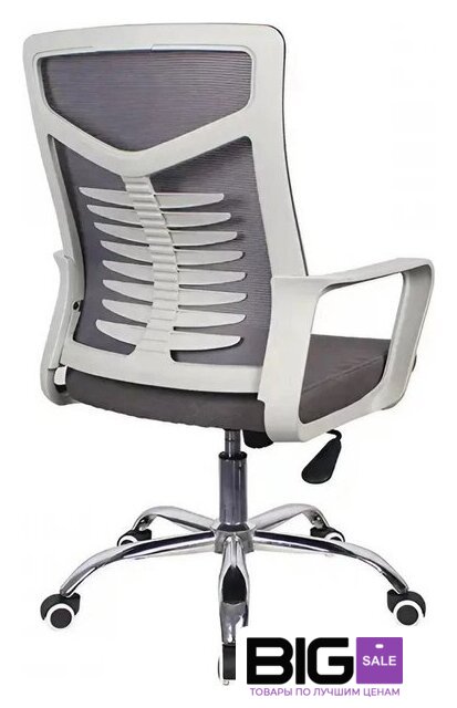 Офисное кресло SitUp Delta grey chrome (сетка grey/grey) - Изображение №4 — Интернет магазин BigSale