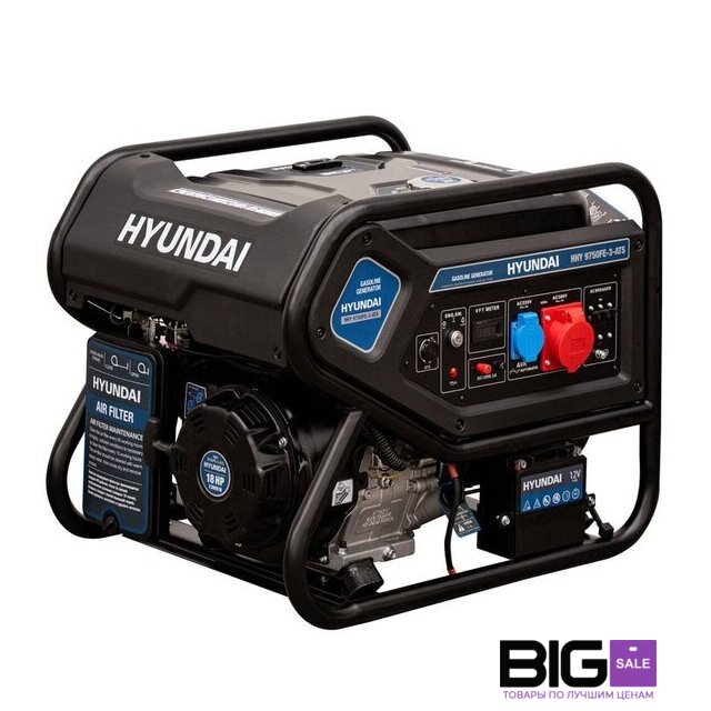 Бензиновый генератор Hyundai HHY9750FE-3-ATS - Изображение №1 — Интернет магазин BigSale