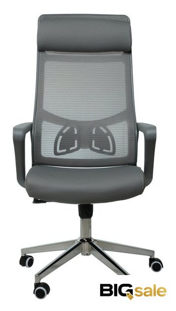 Офисное кресло SitUp Aura Grey Chrome (серый) - Изображение №2 — Интернет магазин BigSale