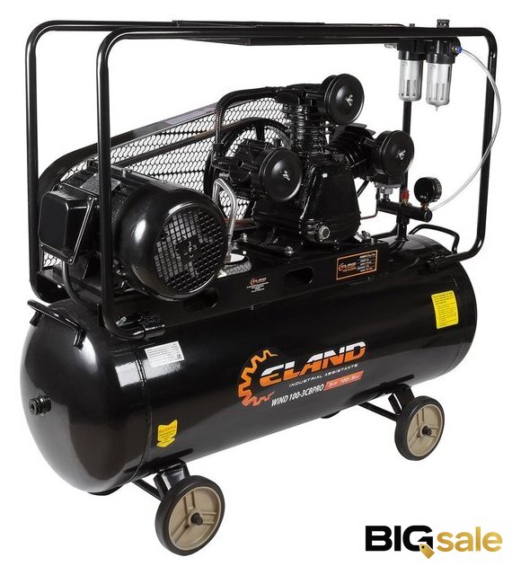Компрессор ELAND WIND 100-3CB PRO - Изображение №2 — Интернет магазин BigSale