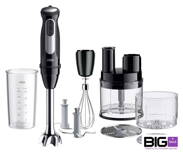 Погружной блендер Braun MultiQuick 5 Pro MQ 55755 MBK - Изображение №1 — Интернет магазин BigSale
