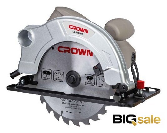 Дисковая (циркулярная) пила Crown CT15074 - Изображение №1 — Интернет магазин BigSale