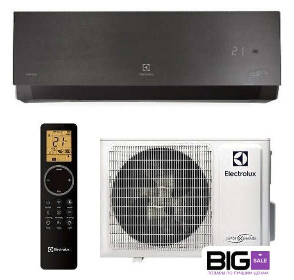 Кондиционер Electrolux Enterprise EACS/I-09HEN-BLACK/N8_24Y - Изображение №1 — Интернет магазин BigSale