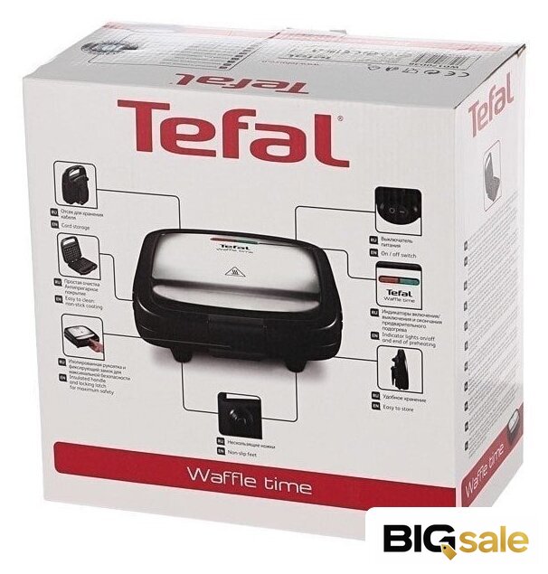 Вафельница Tefal WD170D38 - Изображение №6 — Интернет магазин BigSale
