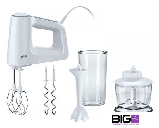 Миксер Braun MultiMix 3 HM 3137 WH - Изображение №1 — Интернет магазин BigSale