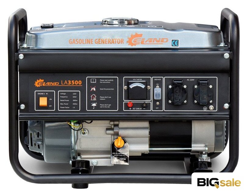 Бензиновый генератор ELAND LA 3500 - Изображение №2 — Интернет магазин BigSale