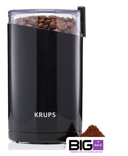 Электрическая кофемолка Krups F2034232 - Изображение №2 — Интернет магазин BigSale