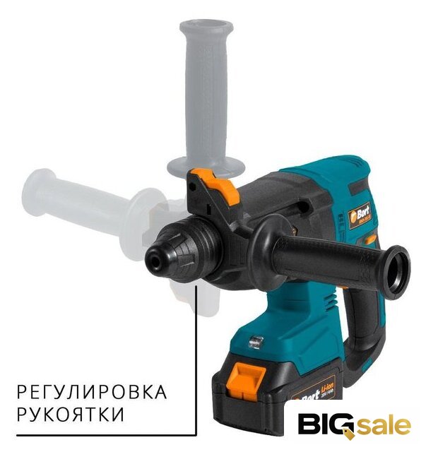 Перфоратор Bort BHD-20LI-BL (с 2-мя АКБ, кейс) - Изображение №8 — Интернет магазин BigSale
