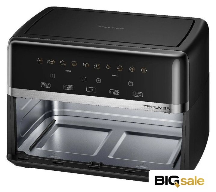 Аэрогриль (аэрофритюрница) Trouver FD20s Pro Black (черный) - Изображение №4 — Интернет магазин BigSale