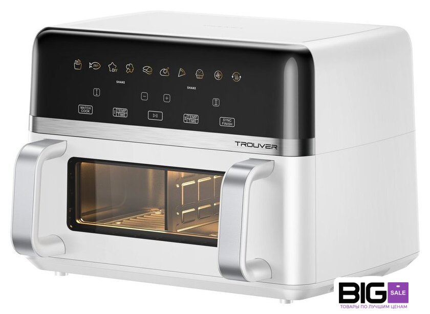 Аэрогриль (аэрофритюрница) Trouver FD20s Pro White (белый) - Изображение №2 — Интернет магазин BigSale