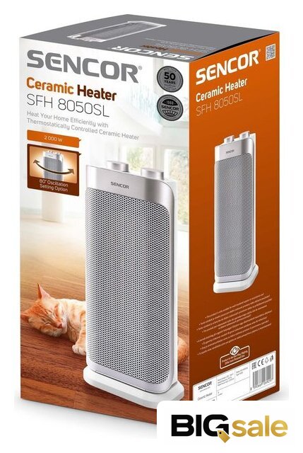 Тепловентилятор Sencor SFH 8050SL - Изображение №18 — Интернет магазин BigSale