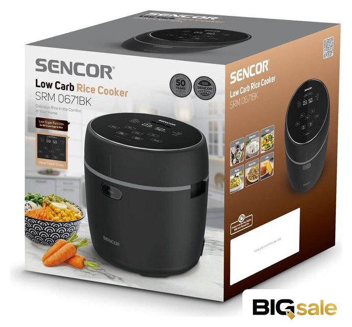 Рисоварка Sencor SRM 0671BK - Изображение №16 — Интернет магазин BigSale