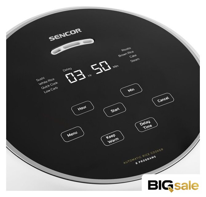 Рисоварка Sencor SRM 0670WH - Изображение №9 — Интернет магазин BigSale