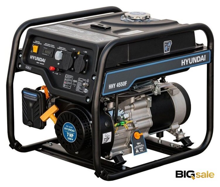 Бензиновый генератор Hyundai HHY 4550F  - Изображение №1 — Интернет магазин BigSale