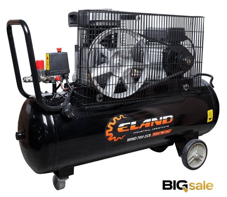 Компрессор ELAND WIND 70V-2CB - Изображение №2 — Интернет магазин BigSale