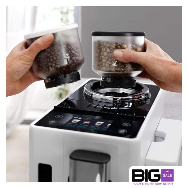 Кофемашина DeLonghi Rivelia EXAM440.55.W - Изображение №2 — Интернет магазин BigSale