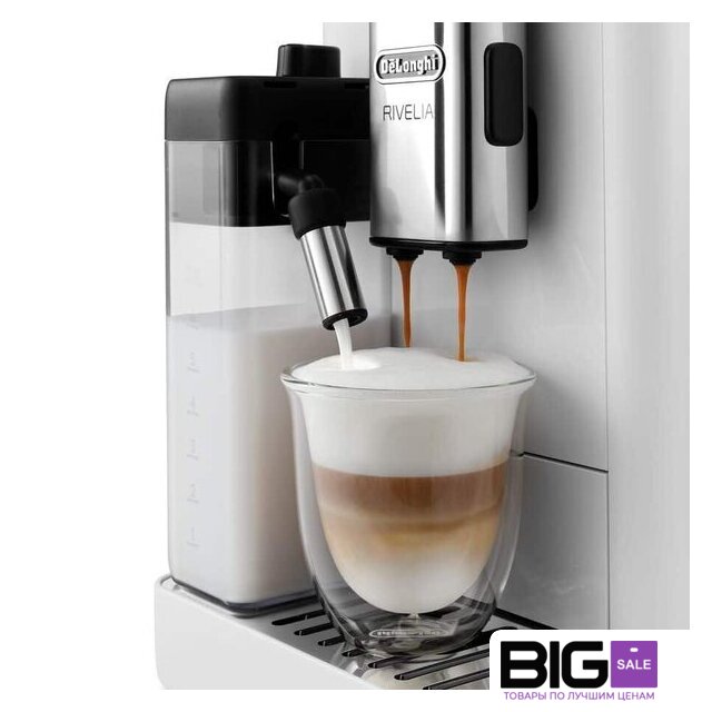 Кофемашина DeLonghi Rivelia EXAM440.55.W - Изображение №4 — Интернет магазин BigSale