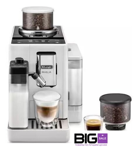 Кофемашина DeLonghi Rivelia EXAM440.55.W - Изображение №1 — Интернет магазин BigSale