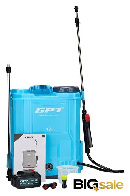 Аккумуляторный опрыскиватель GPT WFB-12li - Изображение №5 — Интернет магазин BigSale