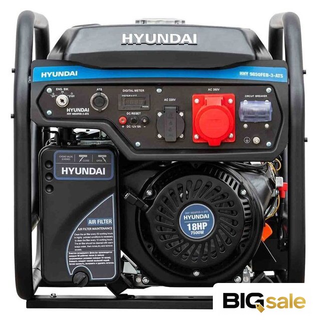Бензиновый генератор Hyundai HHY 9850FEB-3-ATS - Изображение №5 — Интернет магазин BigSale