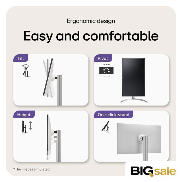 Монитор LG UltraFine 27UP650K-W - Изображение №13 — Интернет магазин BigSale