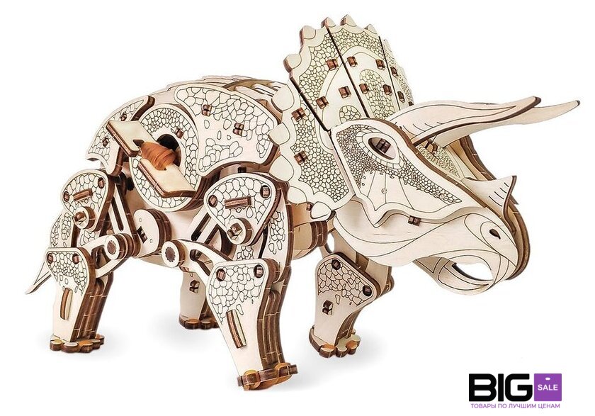 3Д-пазл Eco-Wood-Art Трицератопс - Изображение №2 — Интернет магазин BigSale