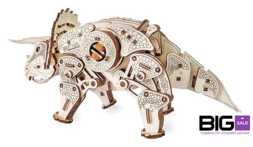 3Д-пазл Eco-Wood-Art Трицератопс - Изображение №5 — Интернет магазин BigSale