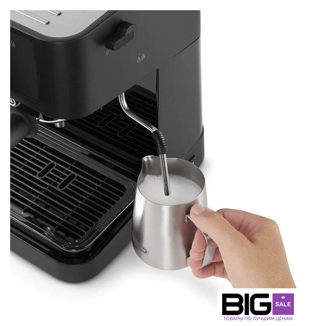 Рожковая кофеварка DeLonghi Stilosa EC230.BK - Изображение №4 — Интернет магазин BigSale