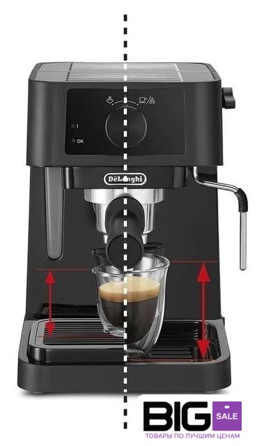 Рожковая кофеварка DeLonghi Stilosa EC230.BK - Изображение №3 — Интернет магазин BigSale