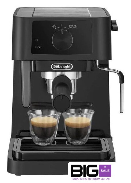 Рожковая кофеварка DeLonghi Stilosa EC230.BK - Изображение №1 — Интернет магазин BigSale