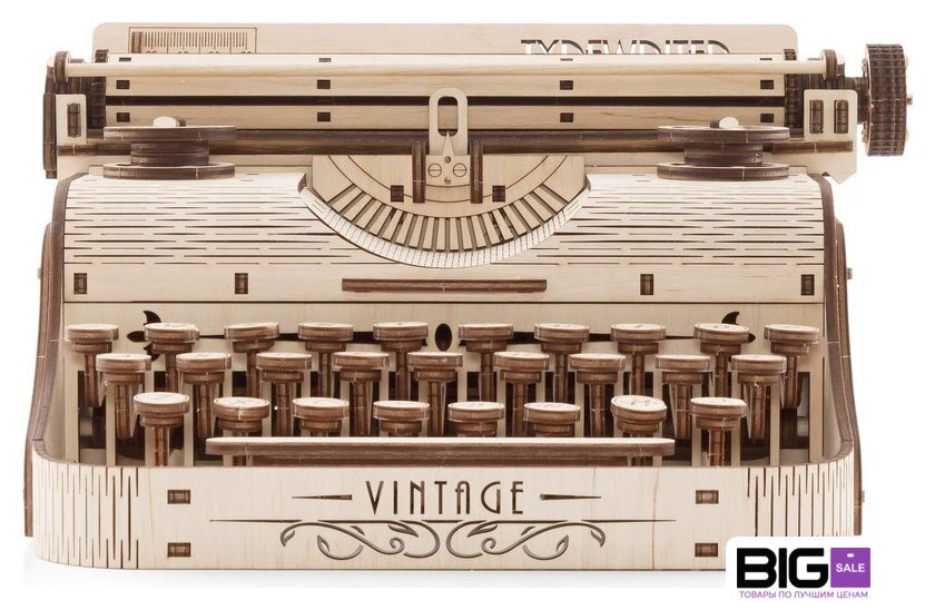 Сборная модель Eco-Wood-Art Печатная машина - Изображение №2 — Интернет магазин BigSale