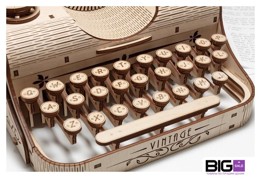 Сборная модель Eco-Wood-Art Печатная машина - Изображение №5 — Интернет магазин BigSale