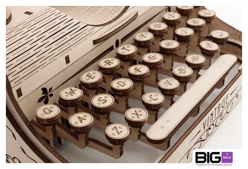 Сборная модель Eco-Wood-Art Печатная машина - Изображение №6 — Интернет магазин BigSale