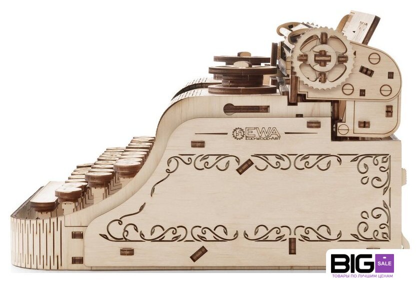 Сборная модель Eco-Wood-Art Печатная машина - Изображение №3 — Интернет магазин BigSale